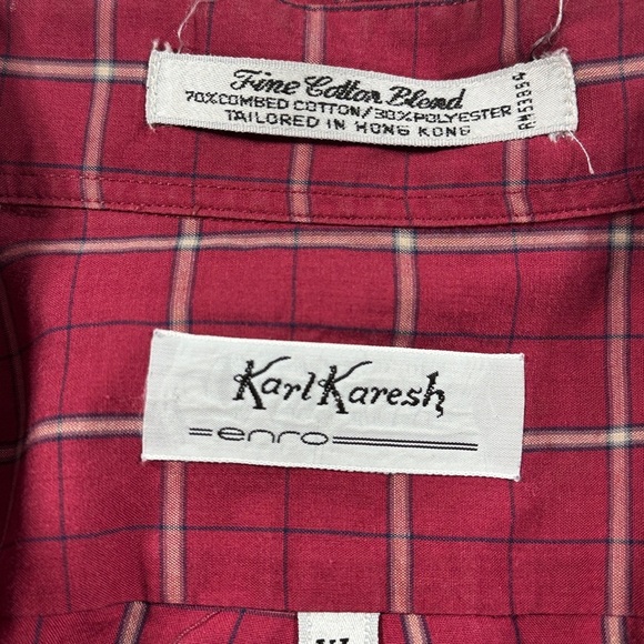 Men’s Vintage Karl Karesh Brand Shirt Size XL​ - Picture 6 of 9